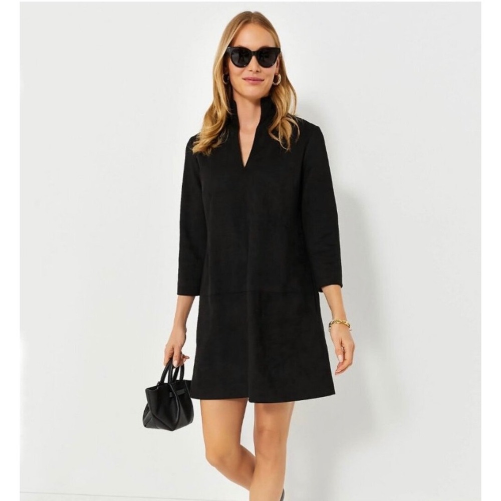 Tuckernuck Clifton Black Suede Mini Dress Size Medium‎